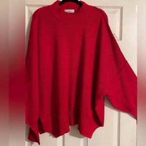 Lipstick red sweater